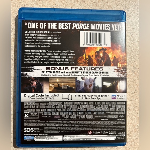 The Forever Purge Blu-ray + DVD + Digital Code - Picture 3 of 3